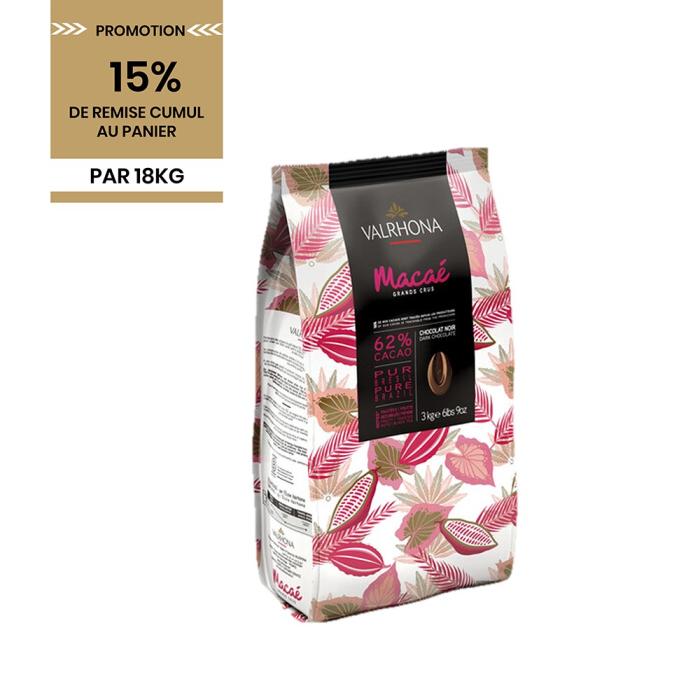 promotion chocolat noir macae 62 par valrhona