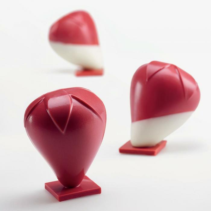 Moule fraise 7 cm par Valrhona