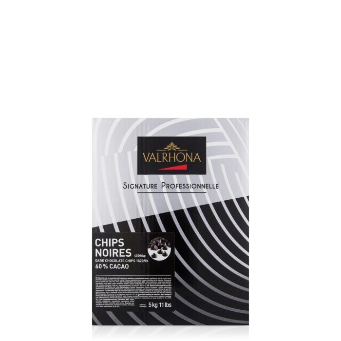 chips noires 60% par Valrhona