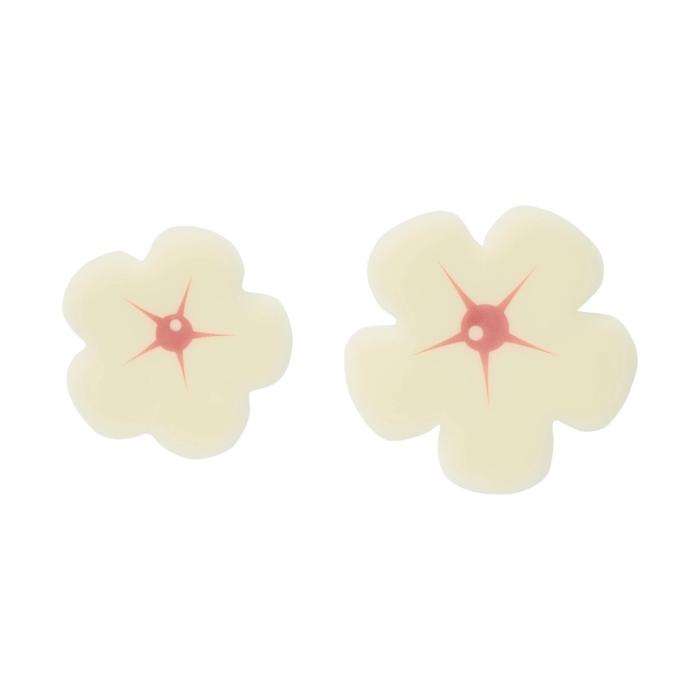 fleur blanc rose 2 tailles par chocolatree