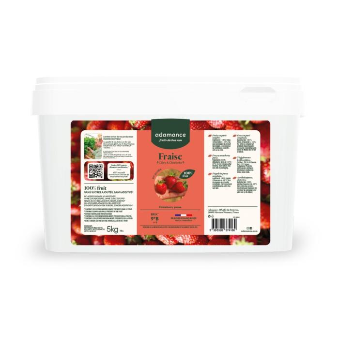 fraise clery charlotte puree 5kg par adamance