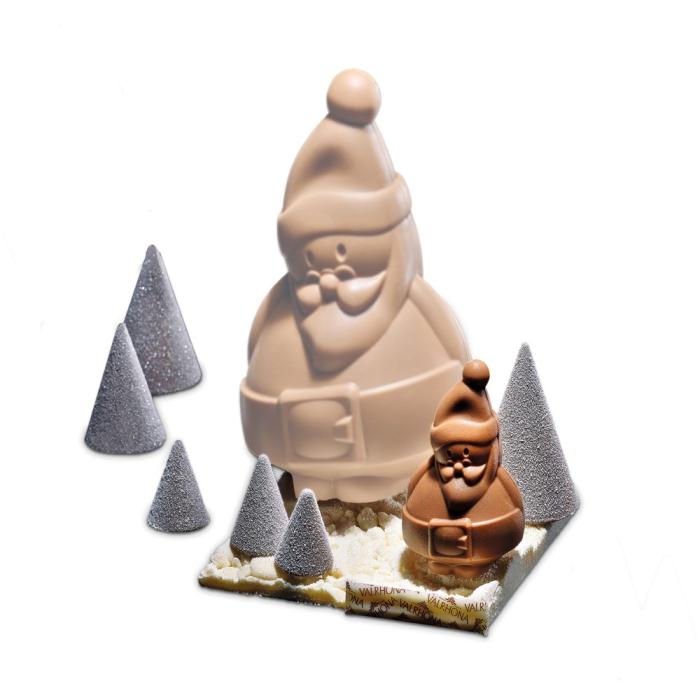 moule petit pere noel par valrhona