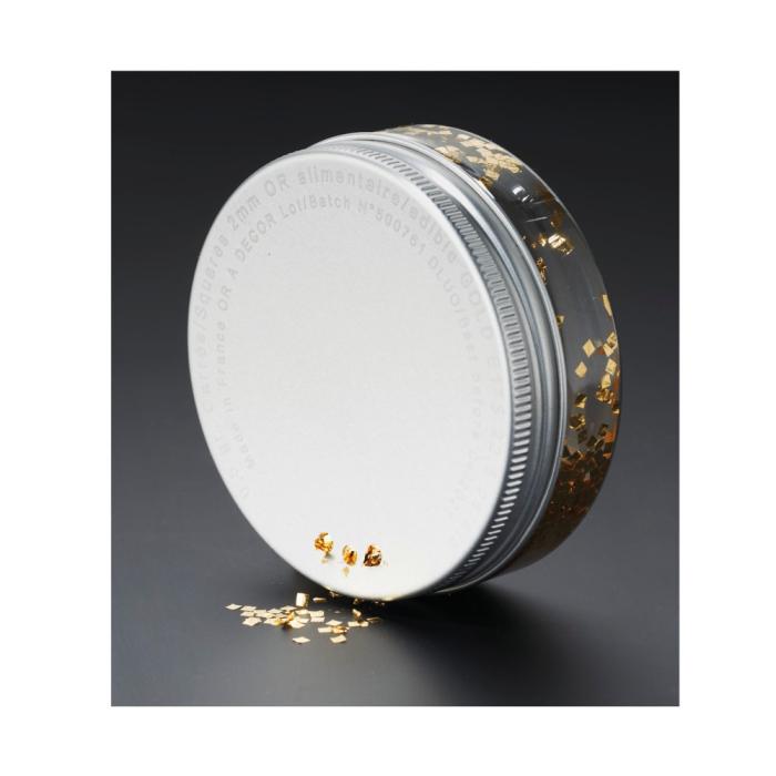 mini carres d'or 2mm par chocolatree