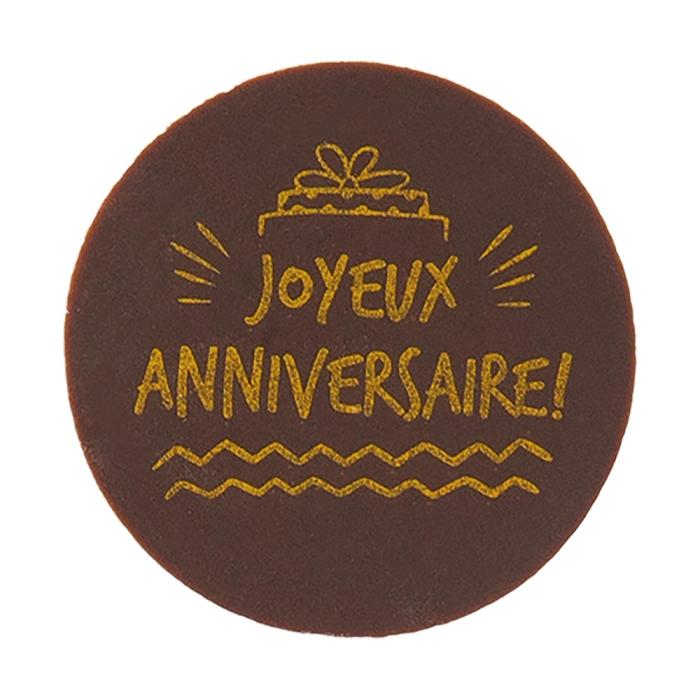 decor rond joyeux anniversaire gateau par chocolatree