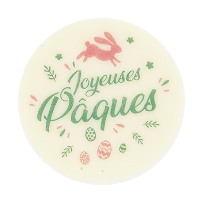 decors rond joyeuses paques lapin oeufs par chocolatree