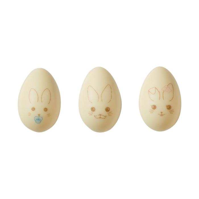 œufs lapins pâques 3 modèles par chocolatree
