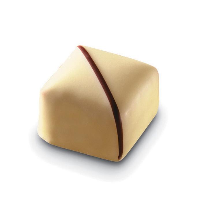 Carre praline ivoire par Valrhona