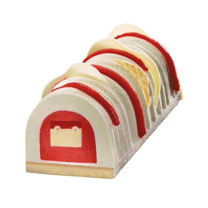moule buche ondulation par valrhona