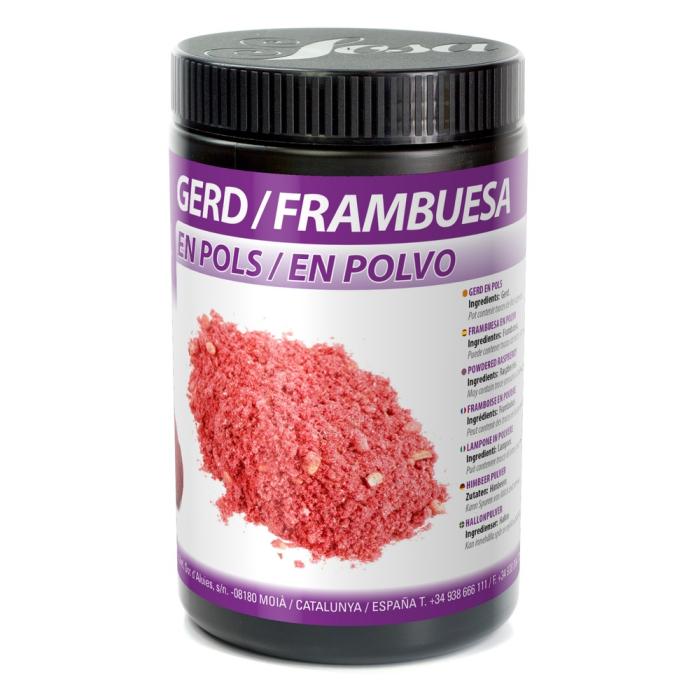 Arôme alimentaire naturel en poudre framboise + paillettes dorées