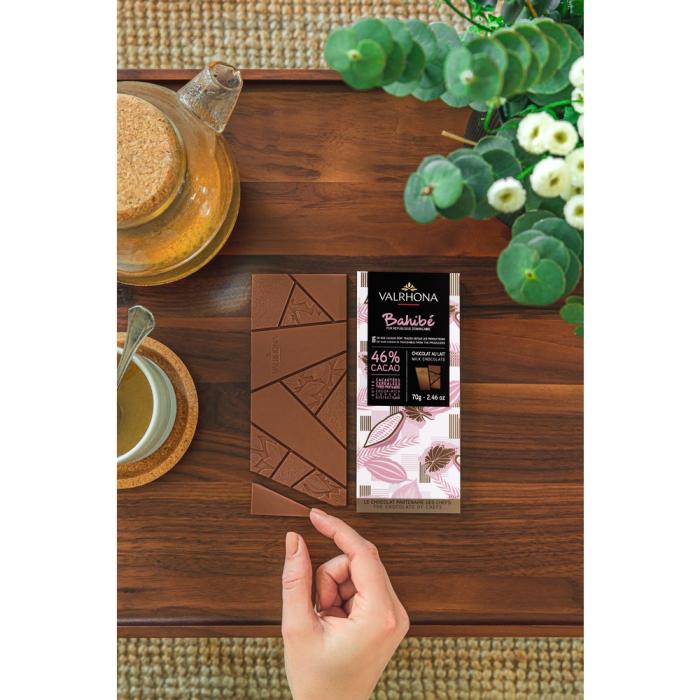 tablette chocolat au lait bahibe 46 par valrhona