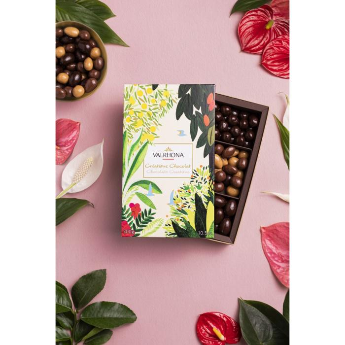 coffret oeufs equinoxes croustibilles300g par valrhona