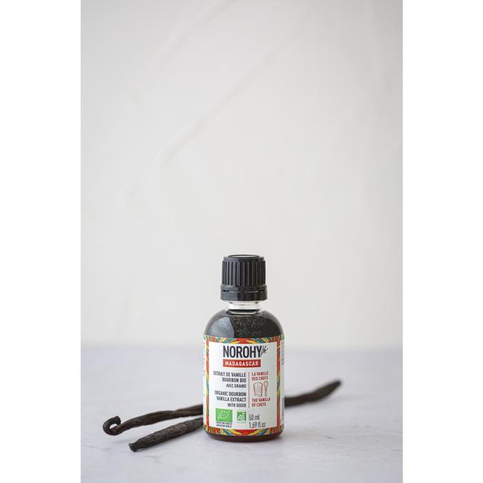 extrait de vanille madagascar biologique 50ml par norohy