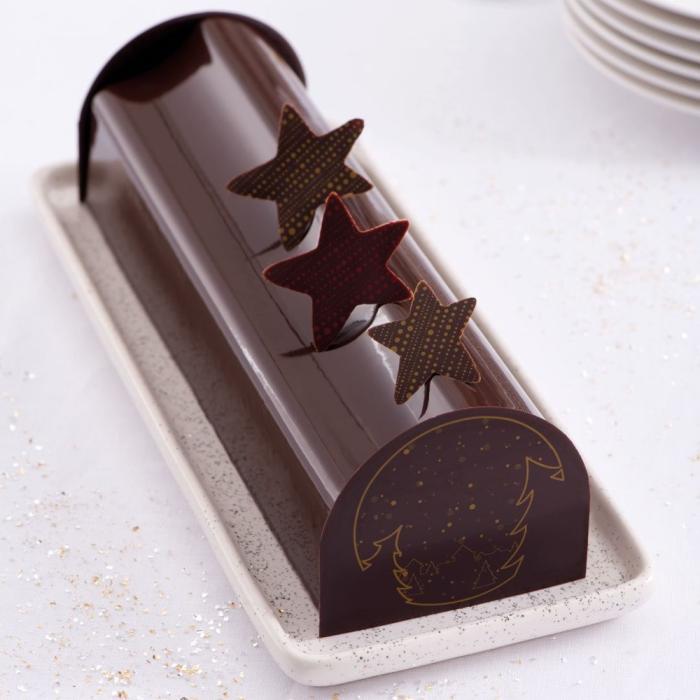 moule buche cascade par valrhona