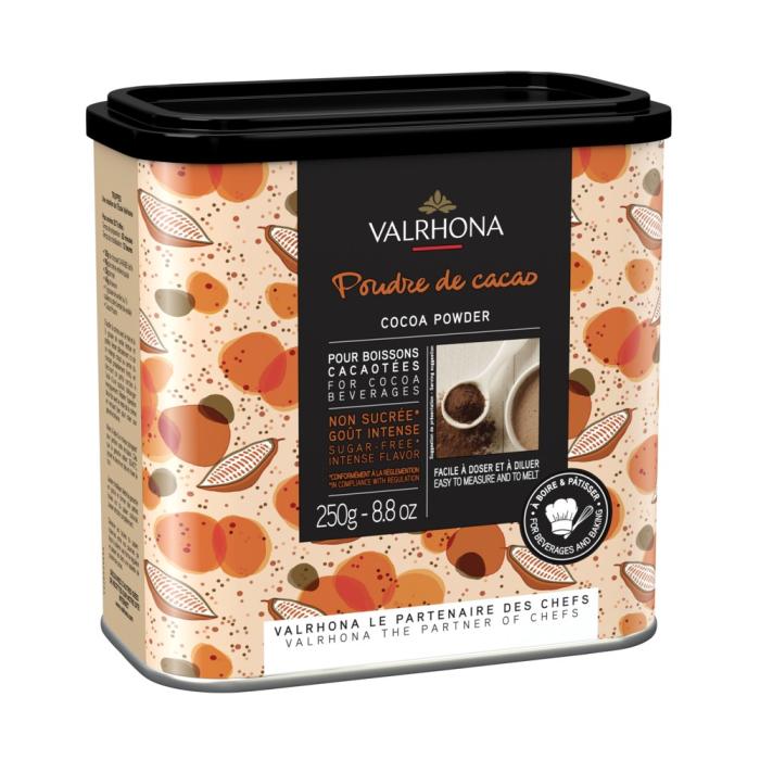 carton cacao poudre 250g par valrhona