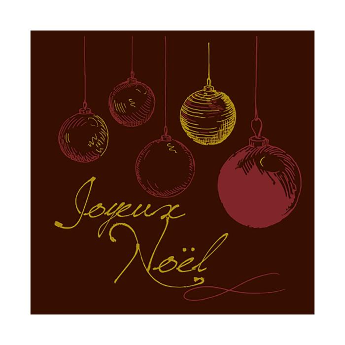 carre boules joyeux noel par chocolatree