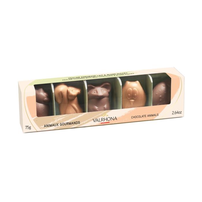 plumier animaux paques 2026 75 g par valrhona