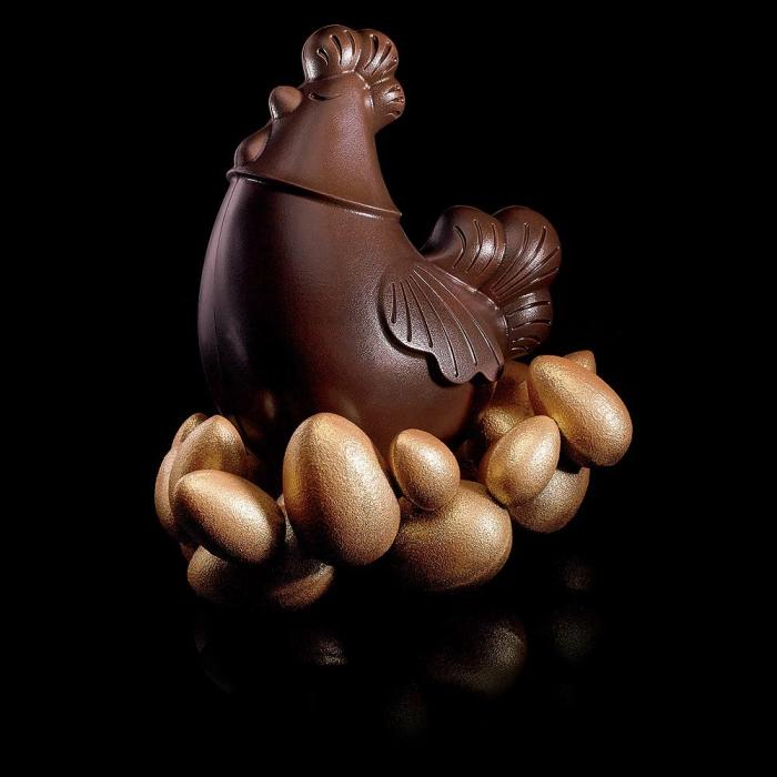 moule poule par valrhona