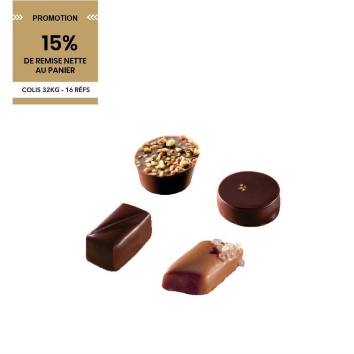 Assortiment bonbons de chocolat de noël valrhona 32 KG