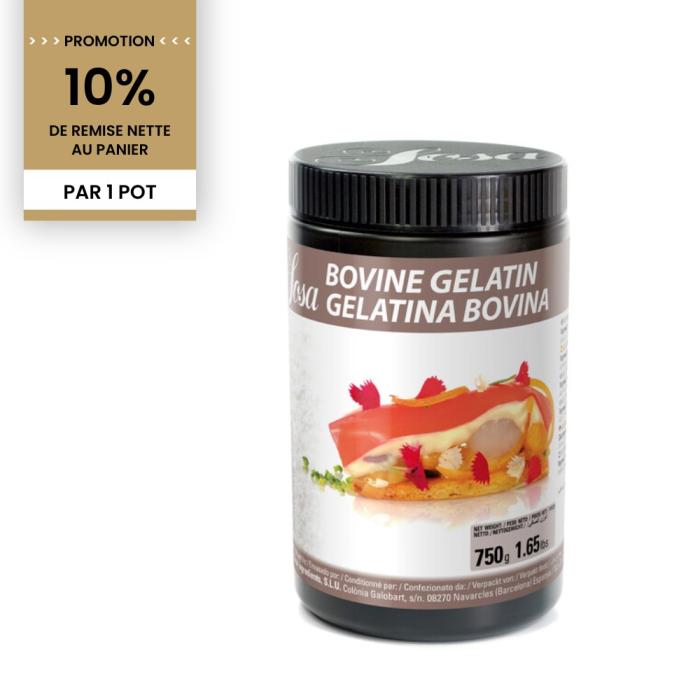 promotion gelatine bovine 750 g par sosa