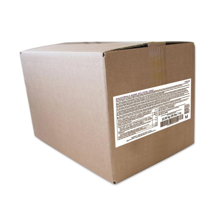 equatoriale noire 55% feve 12kg par valrhona