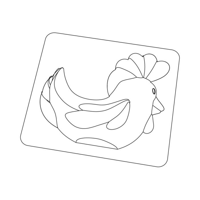 moule poule rock 14cm par valrhona