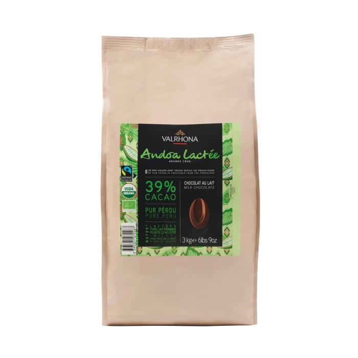 Andoa Lactee 39% feves 3 kg par Valrhona