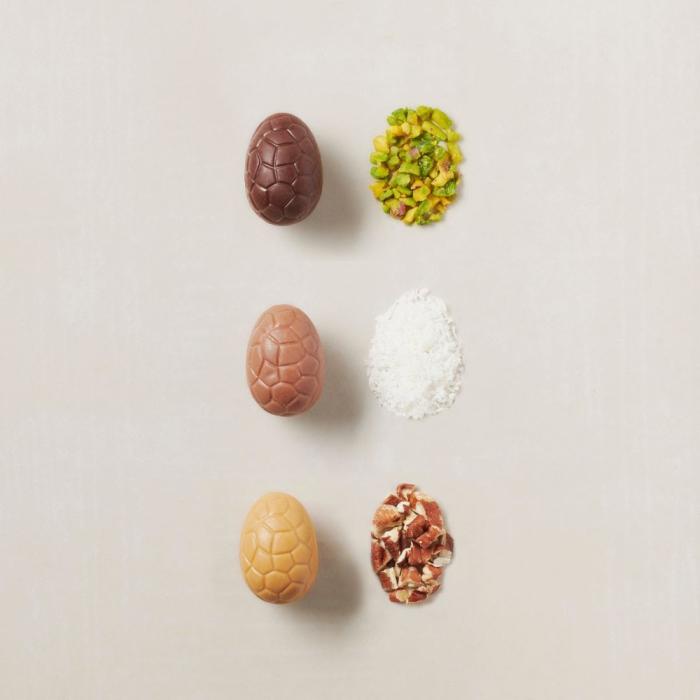 oeuf plie praline amande coco lait par valrhona