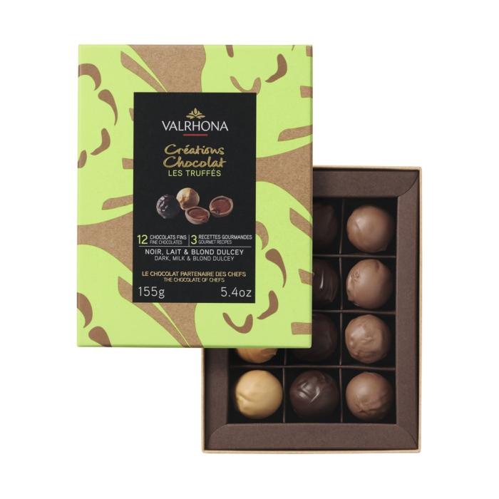 coffret 12 truffes 150g par valrhona