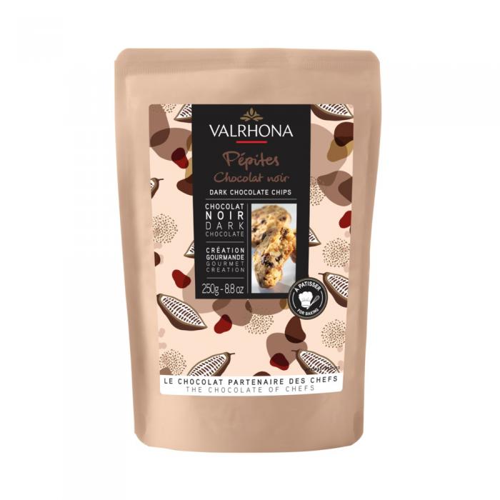 Pepites chocolat noir 52% 250g par Valrhona