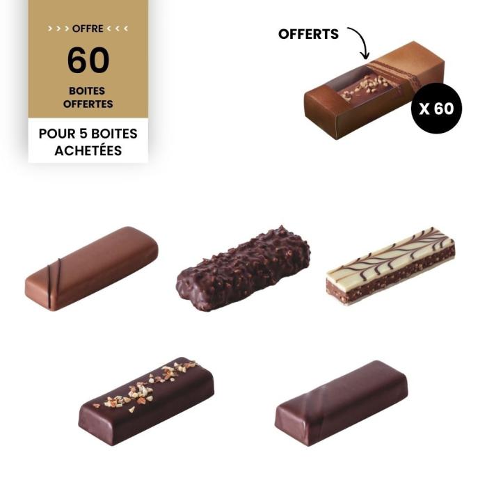 colis chocobar 5 boites par valrhona