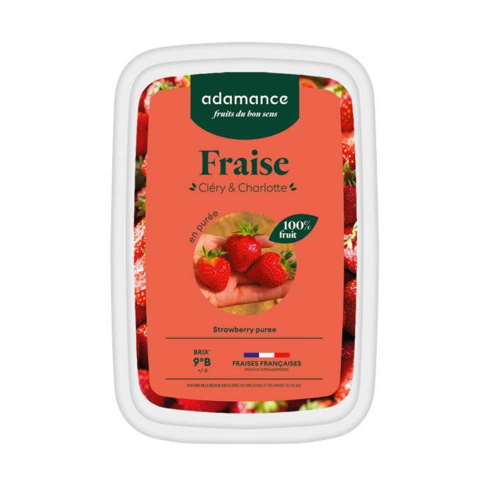 fraise clery charlotte puree 1kg par adamance