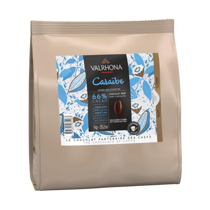 chocolat noir caraibe 66 par valrhona