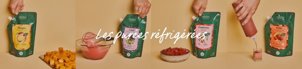 Pur&eacute;es de fruits r&eacute;frig&eacute;r&eacute;es Adamance