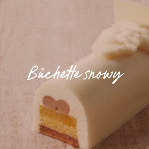 Bûchette snowy