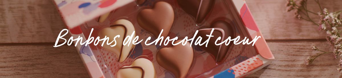 Bonbons de chocolat Valrhona coeur Bonbon chocolat coeur