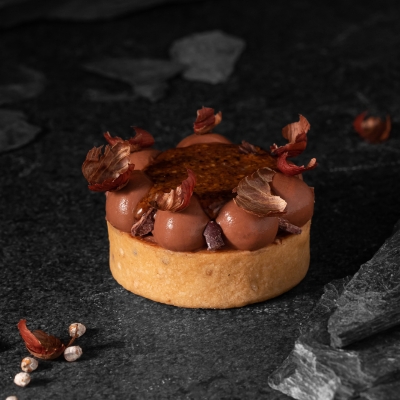 Tarte noisette et Chocolat au lait recette