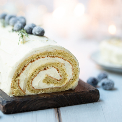 Buche de noel à la vanille
