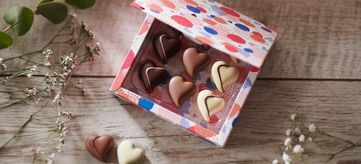 bonbons de chocolat cœur - saint valentin 