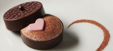 dessert à l'assiette attrape coeur